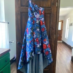 pamella roland floral gown